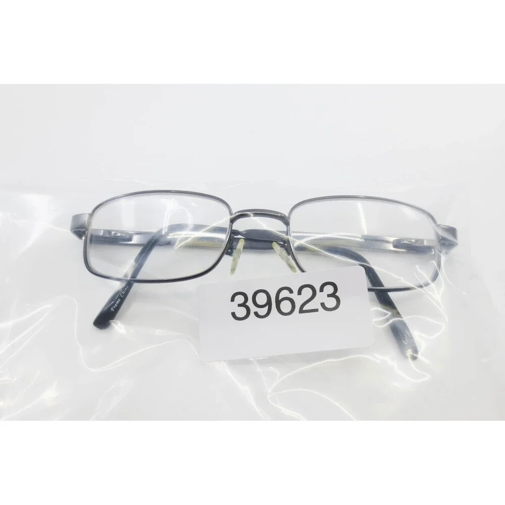 Agility 10 Eyeglasses Gunmetal Rectangular Metal Frames 53-20-145 Mens Womens